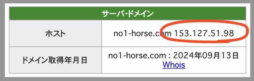 ONEのIPアドレス